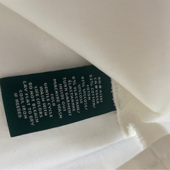 Ralph Lauren White Pencil Skirt - Picture 9 of 9